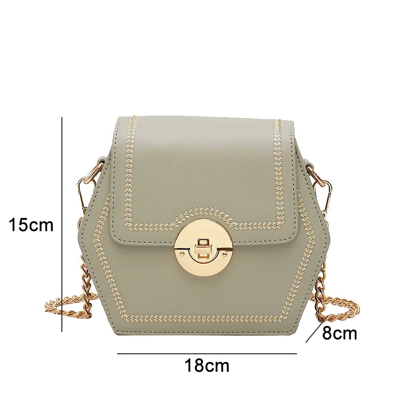 Youda New Female Fashion Solid Color Tote Retro Chain Simple Shoulder Bag Original Classic Sweet Portable Messenger Bags | Багаж и сумки