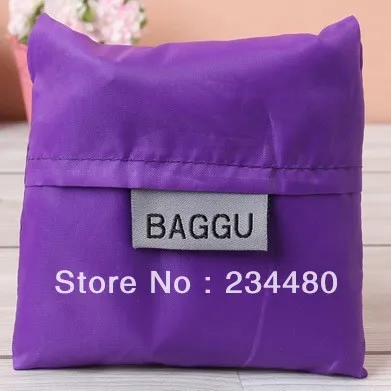 Japan BAGGU square pocket Shopping bag only 15pcs/lot min-order many colors available Eco-friendly reusable folding handle Bag | Багаж и