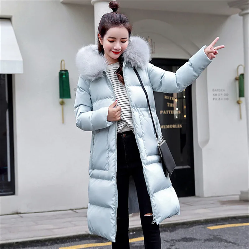 Зимняя женская пуховая куртка из хлопка новинка 2018 утепленная верхняя одежда
