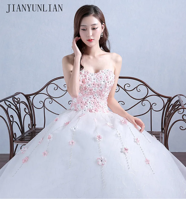 Длинные свадебные платья 2019 Новое Белое простое изящное сексуальное бальное