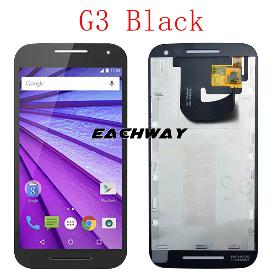 G3 Black ЖК-дисплей для Motorola G2 Moto G3 Дисплей G 3rd Gen ЖК-дисплей XT1544 XT1550 XT1540 XT1541 XT1543 Сенсорный экран планшета G 2nd XT106 - Цвет: G3 Black