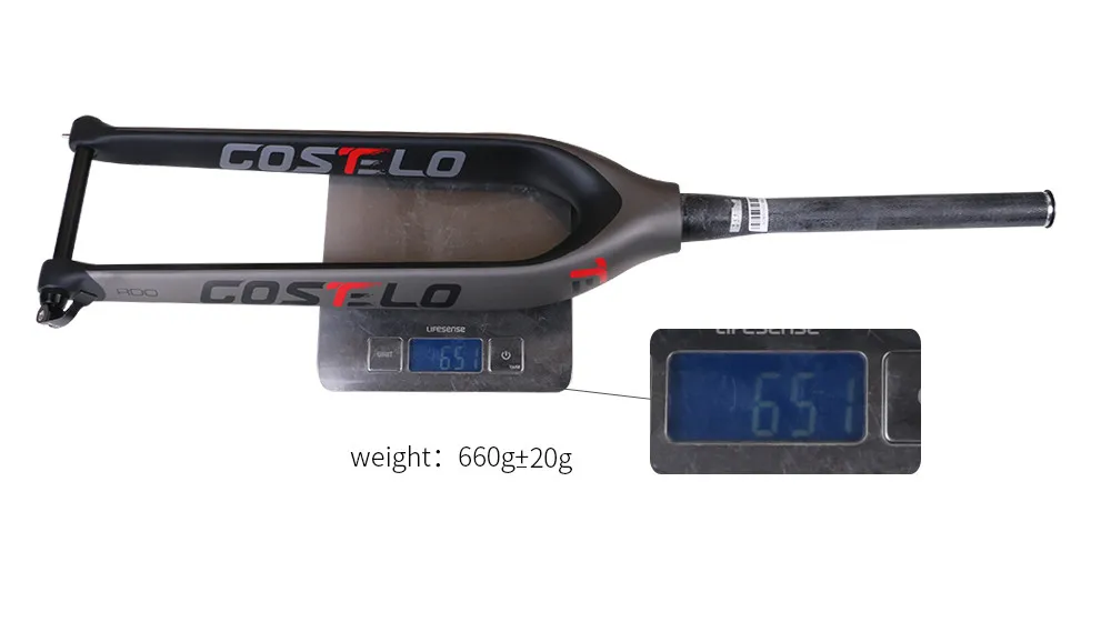 Costelo полностью углеродная mtb вилка 29er для горных велосипедов жесткая вилка для велосипедных частей через ось 15 мм велосипедная передняя вилка rock shox