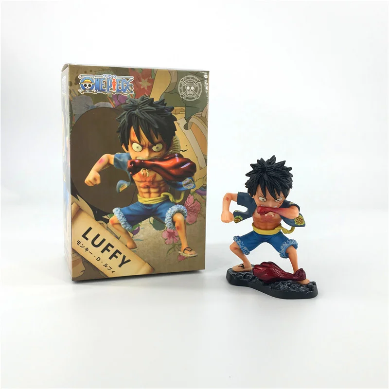 13CM One Piece Monkey D Luffy Action Figure PVC Statue Hat Captain Ver Model Car Decoration Toy Gift H469 | Игрушки и хобби