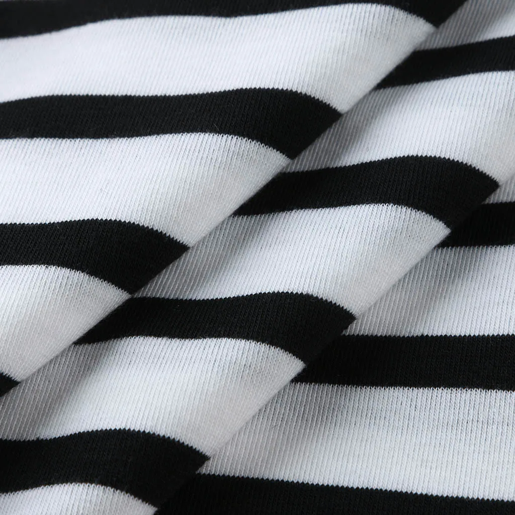

Maternity blouse Ladies Pregnant Women Breastfeeding Stripe Long Sleeve Blouse Tops Shirt(White )
