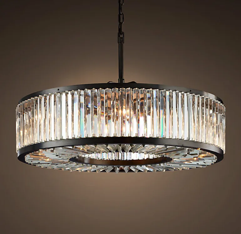 Kopen Moderne Vintage Kristallen Kroonluchter Verlichting Hanger Opknoping Licht Plafond Kroonluchters Lamp Voor Thuis Hotel Villa Decor