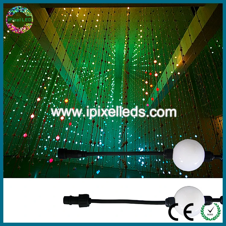 Свет диско Танцы 50 мм привели мяч DMX свет пикселей 3d шар сфере DC12V | Лампы и