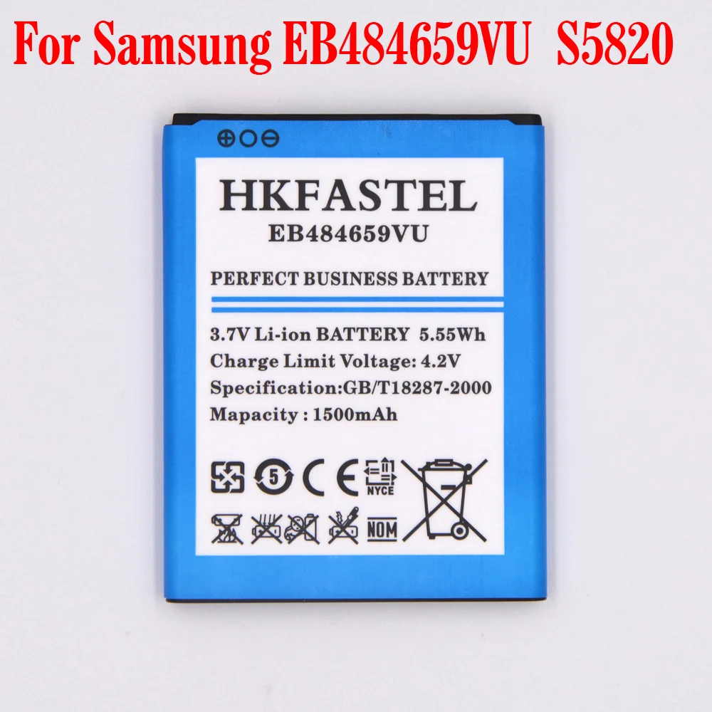 Новый EB484659VU EB484659VA литий-ионный аккумулятор для samsung M930/I S8600 Wave 3/110 Illusion/SCH-i110/R730