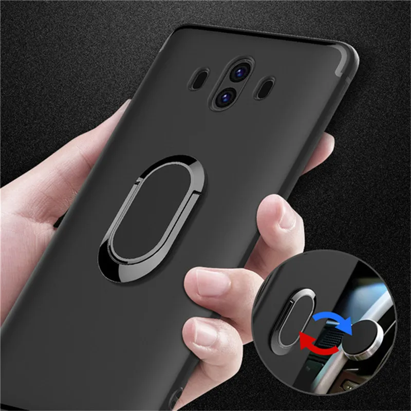 Magnet Finger Ring Case for huawei p20 lite pro mate 20pro Silicone Hard PC Cover With Holder Huawei p10 honor 8 9 10 |