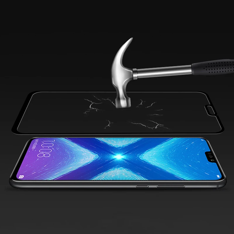 9D Защитное стекло для huawei honor 8X полное покрытие экрана протектор 8x закаленная