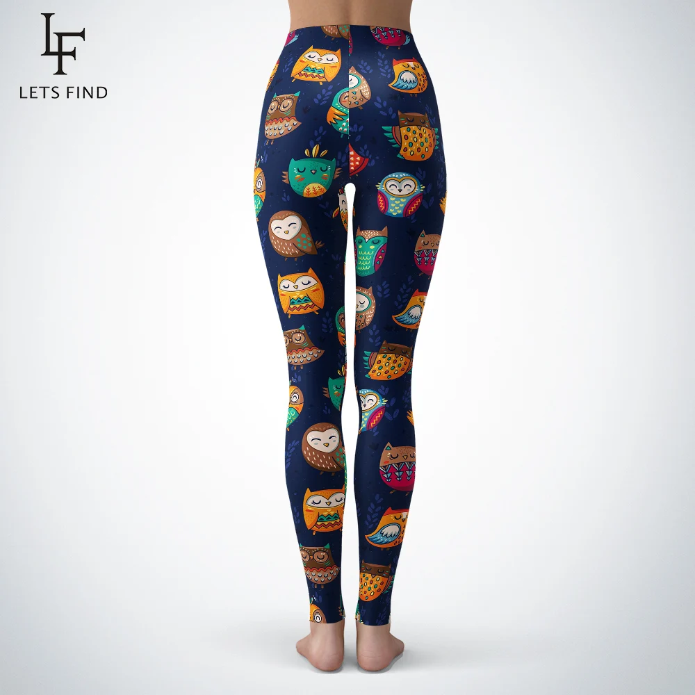 

2019 New Arrival Tribe Owl Leggings Fashion Sexy High Elasticity Comfortable Women Casual Cute Owl Leggings