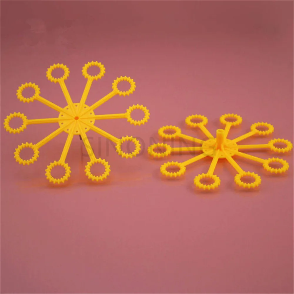 

10pcs 2mm hole circular bubble blow head DIY manual automatic bubble machine model DIY