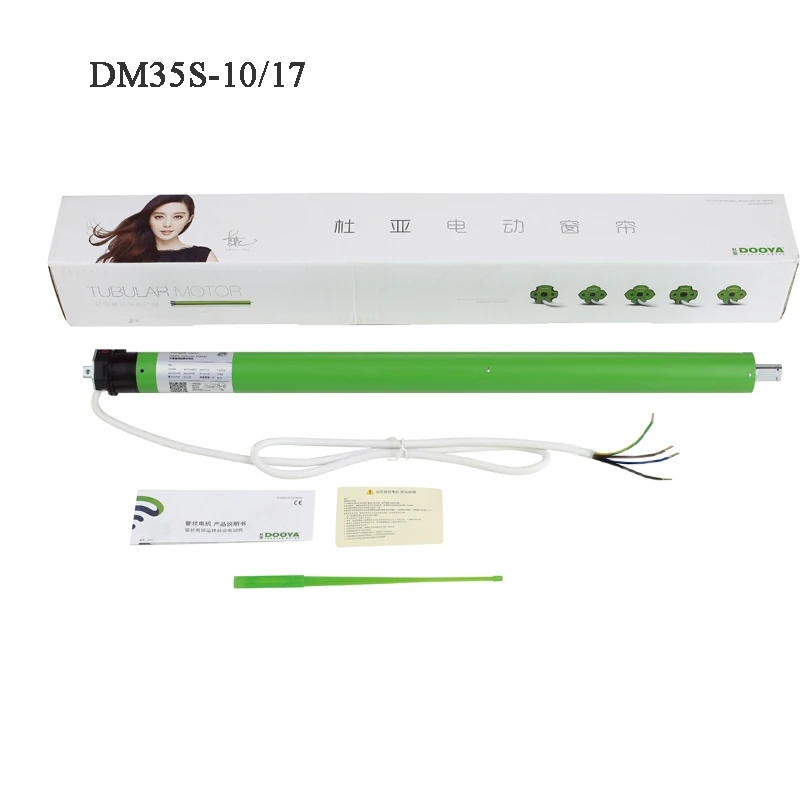 Высококачественный трубчатый двигатель Dooya 220V 50MHZ DM35S для моторизованных рулонных жалюзи поддержка веса 24kgs