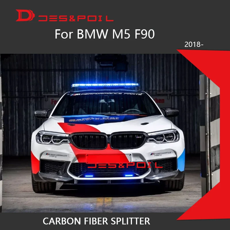 Разветвители для BMW новинка M5 F90 передний бампер из углеродного волокна губы