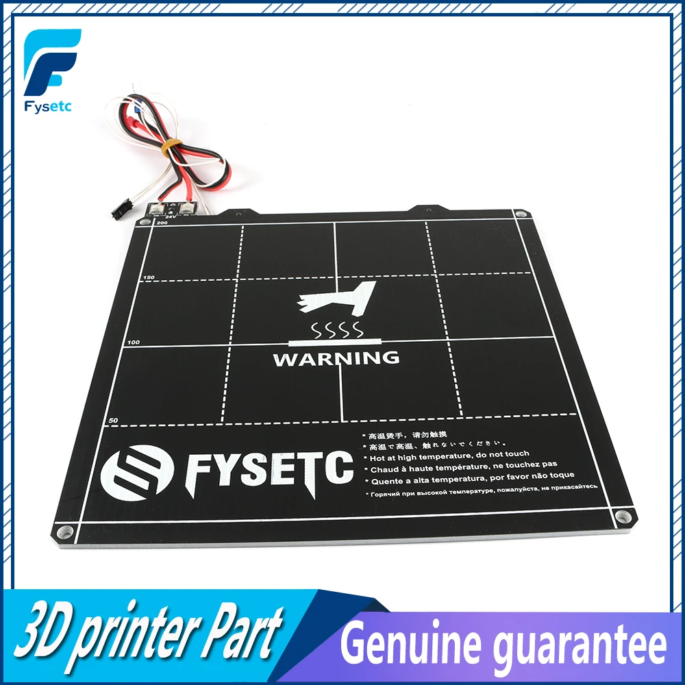 220*220mm 3D Printer MK3 Magnetic Heatbed 220X220mm 24V 3mm Thick Wiring Thermistor Kit With Magnet For Ender 5 Parts | Компьютеры и