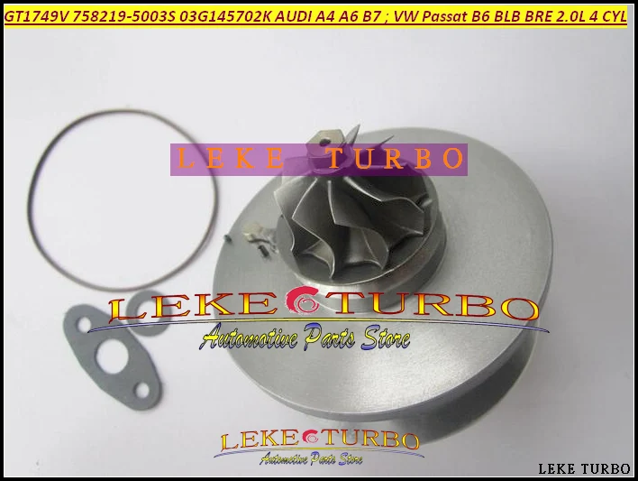 Турбокартридж CHRA GT1749V 758219 5003S 03G145702K 03G145702F для AUDI A4 A6 Volkswagen VW Passat B6 BLB BRE 2.0L|chra|chra