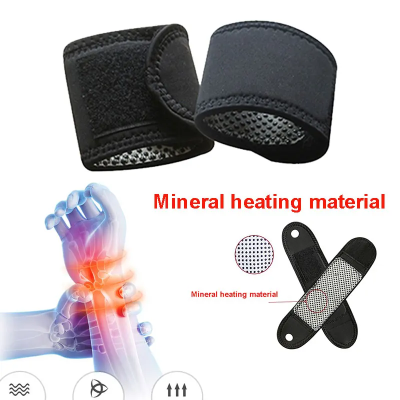 Регулируемый самонагревающийся магнит 2 шт. поддерживающие ремешки обертывание