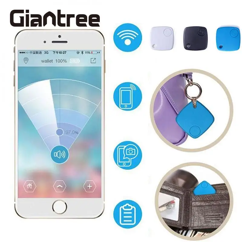 Смарт-трекер giantree с сигнализацией от потери Bluetooth 4 0 gps-трекер кошелек защитой