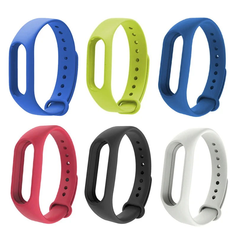 Ремешок для браслета Xiaomi Mi Band 2 прочный цветной сменный смарт-браслет 6 аксессуары