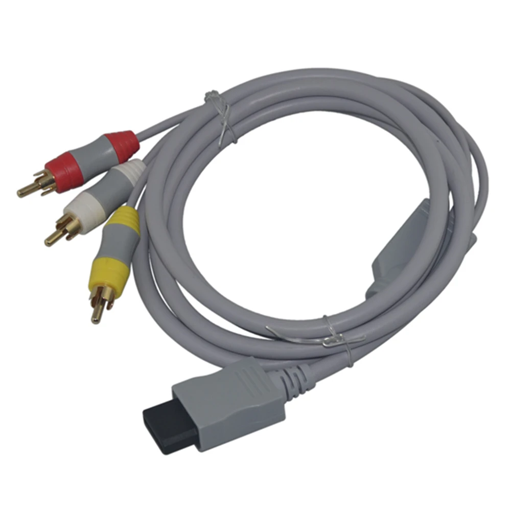 20 шт. 1 8 м 6 футов AV композитный 3 RCA кабель Аудио Видео Шнур соединитель для консоли