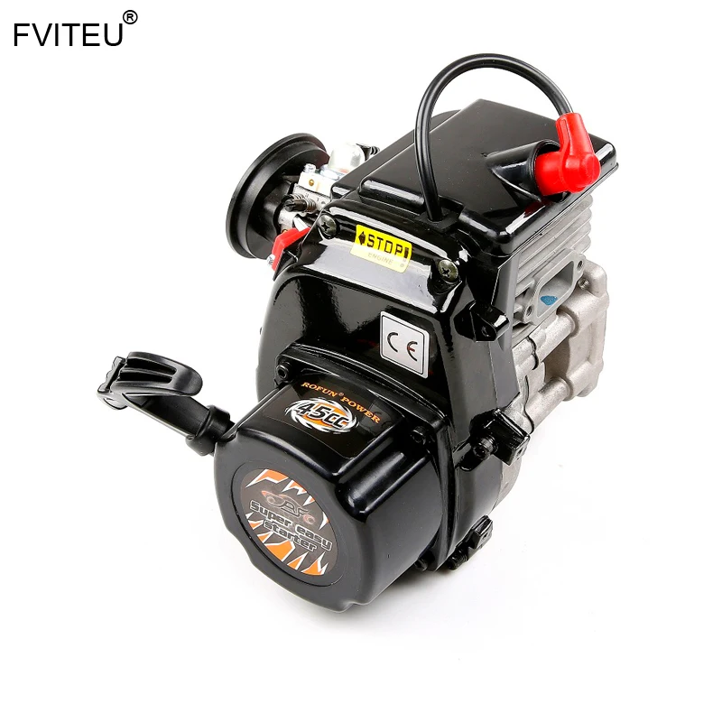 FVITEU 45CC 4 болта двигателя с Walbro1107 carb и NGK свечи зажигания для 1/5 HPI ROVAN KING двигатель BAJA
