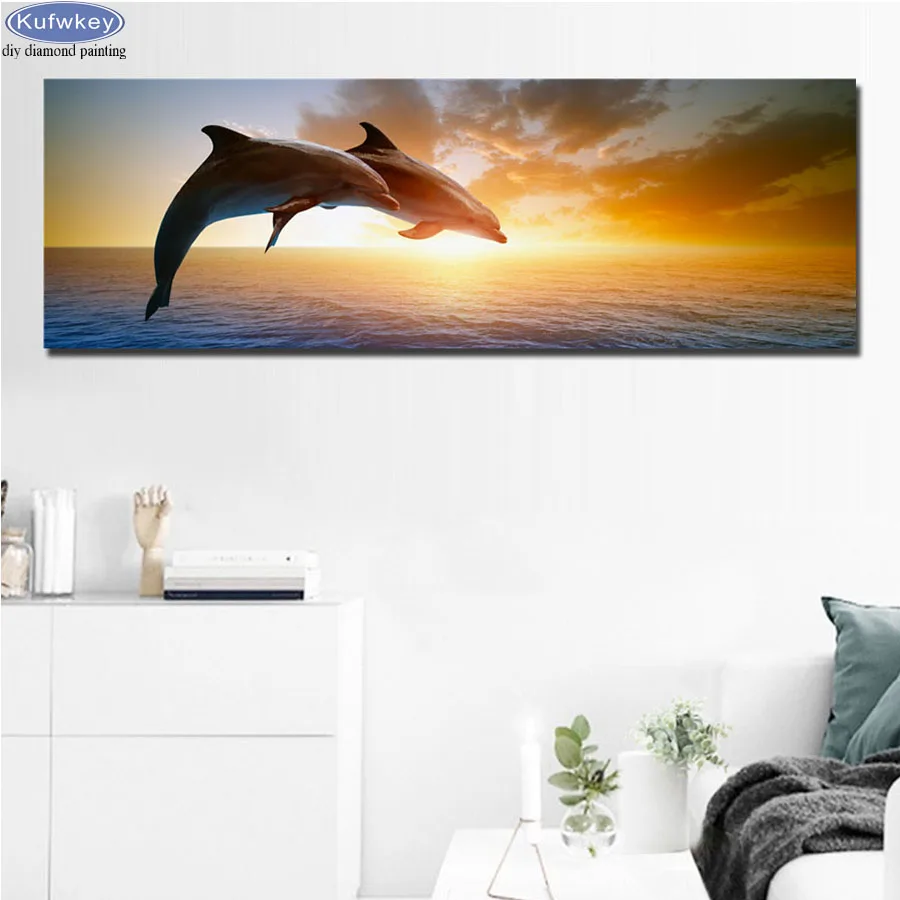 

Набор для алмазной вышивки «закат и морской пейзаж», картина из квадратных/круглых страз, мозаика 5d, набор для вышивки крестиком, современны...