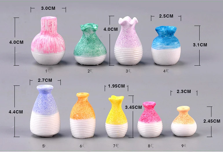 2 шт. ваза из смолы волшебный сад-Террариум статуэтки миниатюры jardin микро