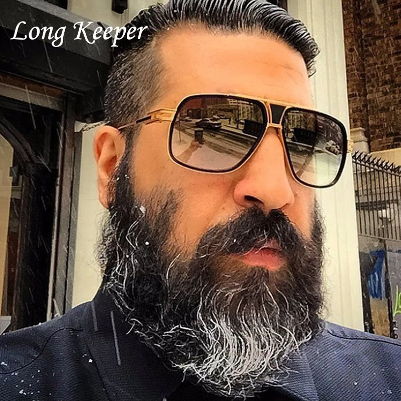 Очки солнцезащитные Long Keeper мужские брендовые дизайнерские квадратные солнечные