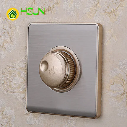 86 Type dimmer Switch Socket S5 stainless steel wire drawing series dimming switch 630W can turn off wall | Обустройство дома