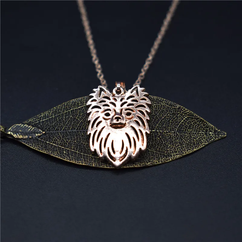 Модные Длинные ожерелья Elfin Чихуахуа золотого цвета серебряного бижутерия