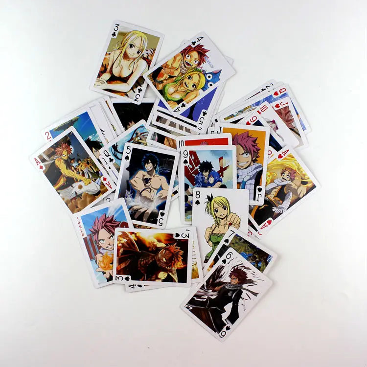 Аниме Волшебный хвост покерные карты игрушка Косплей настольная игра с коробкой Бесплатная доставка|fairy