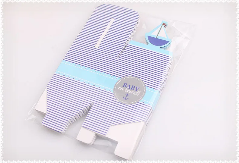 Caja de recuerdo de cumplea&ntilde;os para beb&eacute;, decoraci&oacute;n de fiesta, recuerdo de Baby Shower, venta al por mayor, 500 Uds.-4