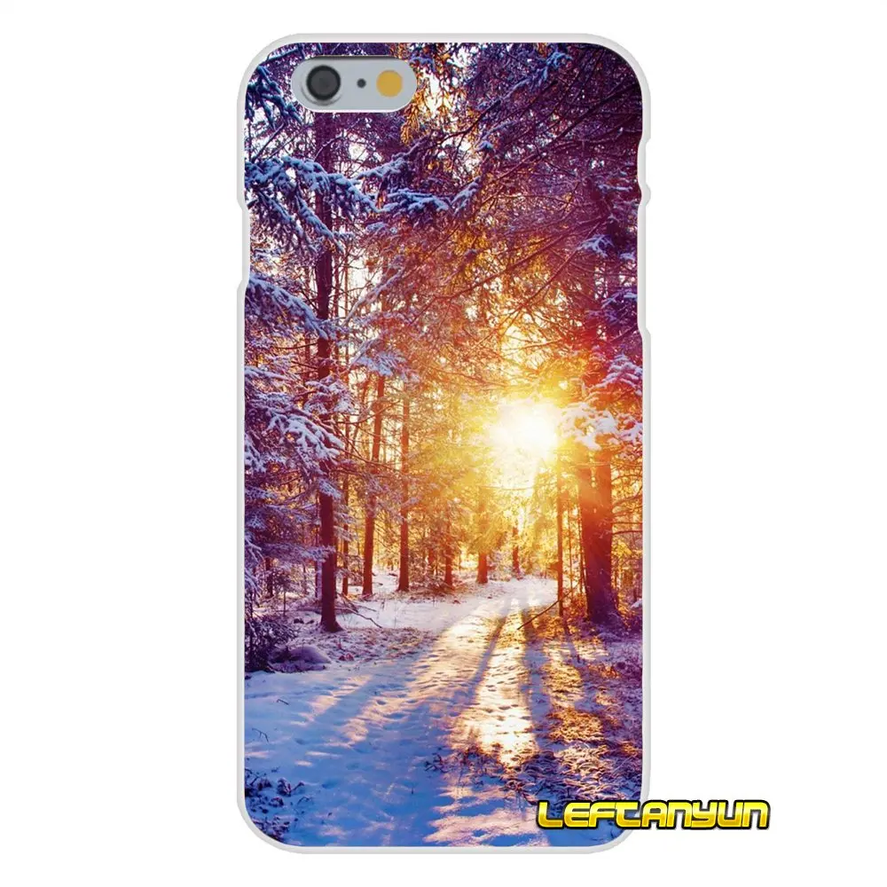 Зимние Снежинка Тонкий силиконовый чехол для iPhone X 4 4S 5 5S 5C SE 6 S 7 8