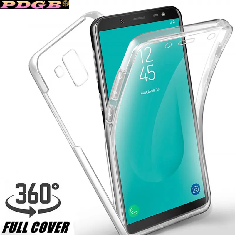Полный защитный чехол для Samsung Galaxy S6 Edge S7 S8 S9 Plus Note 8 9 прозрачный изогнутый