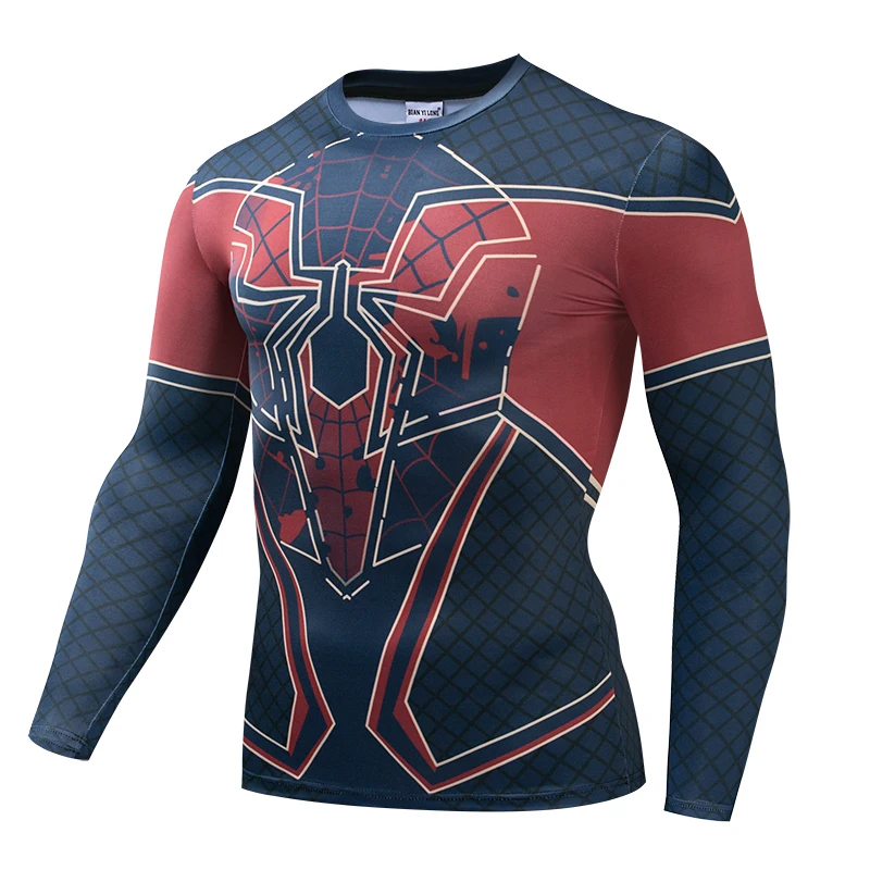 Nightwing новейший Comics cosplay Costume Cloth Tops мужские футболки с длинным рукавом с 3D принтом Мужские компрессионные рубашки