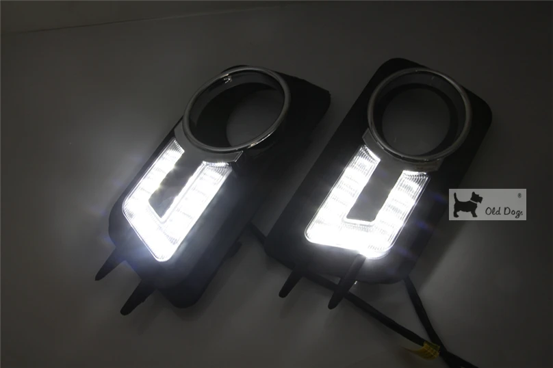 2 шт. Тюнинг автомобилей DRL для Volkswagen VW Tiguan 2010 2011 2012 Светодиодный дневной