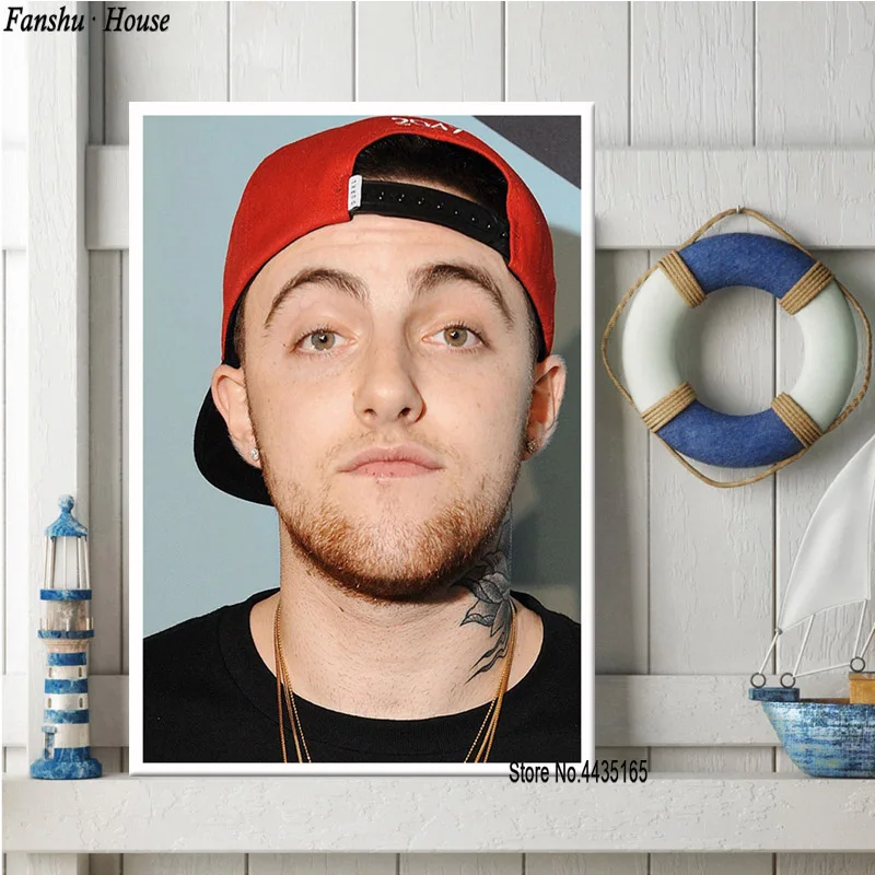 Плакаты и принты Mac Miller R.I.P плакат музыкальный певец звезда декоративная картина