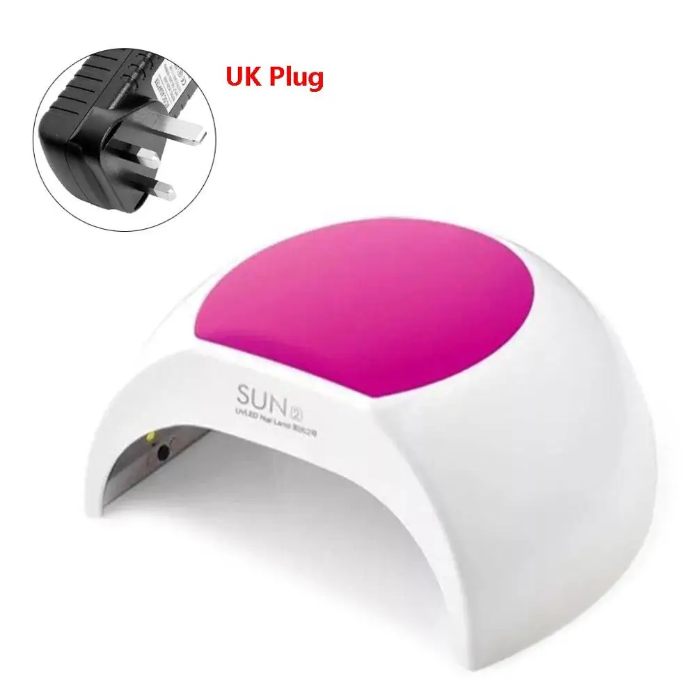 UK Plug 48 Вт УФ-Сушилка для ногтей, светодиодный светильник для полимеризации ногтей, Установка таймера, маникюрный аппарат EU/UK/US Plug2019, новинка - Цвет: UK Plug