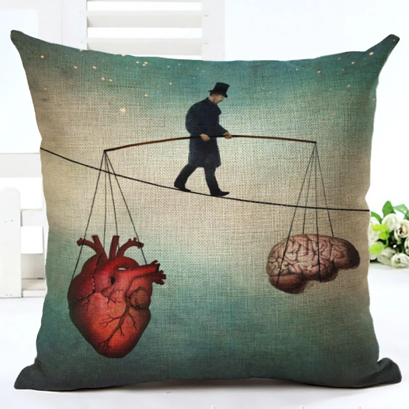 Новый домашний декор Connotation наволочка с картой Наволочка Чехол для подушки из