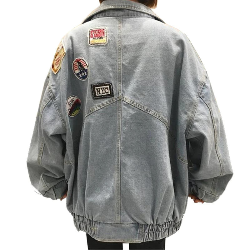 2017 Весна Осень Новая женская модная джинсовая куртка женский джинсовый жакет