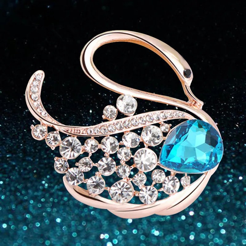 2018 New luxurious Crystal Peacock Brooch Pins Wedding Party Invitation Brooches Fashion Jewelry Gift For Women Dropshipping! | Украшения и