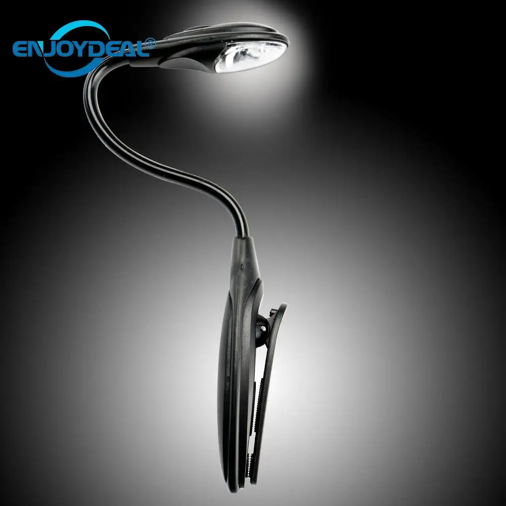 1 шт. белый свет Цвет Мини Портативный Клип на LED книжный лампа настольная одна