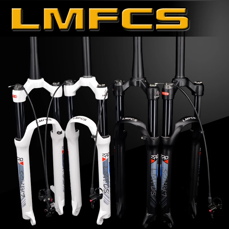 LMFCS MTB велосипедная передняя вилка 26 27 5 29 дюймов Магниевый сплав Воздушный