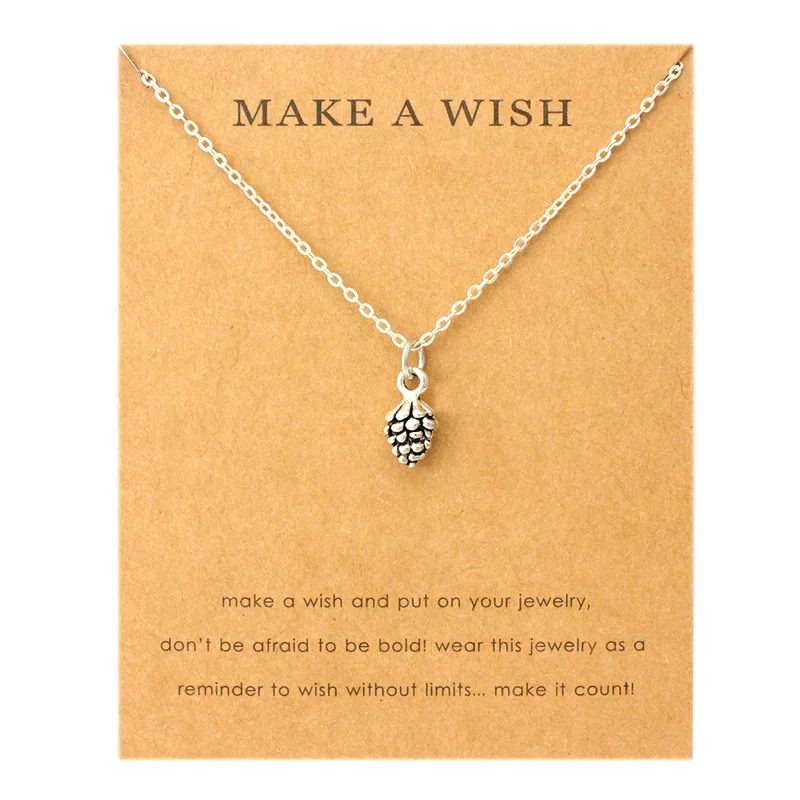 Ананас сердце Pinecone Acron Wishbone ангел крыло бабочка обезьяна слон ключ луна звезды