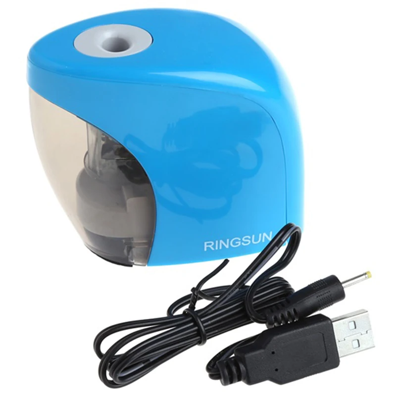Электрическая автоматическая точилка для карандашей батарея/USB зарядка питание
