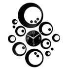 Новые 3d diy настенные часы, винтажные большие декоративные часы для гостиной, кварцевые акриловые часы