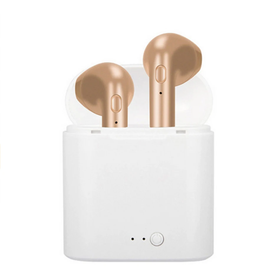 I7s TWS i9s мини беспроводные Bluetooth наушники стерео наушники-вкладыши с зарядной коробкой микрофон для всех смартфонов iPhone samsung - Цвет: Gold