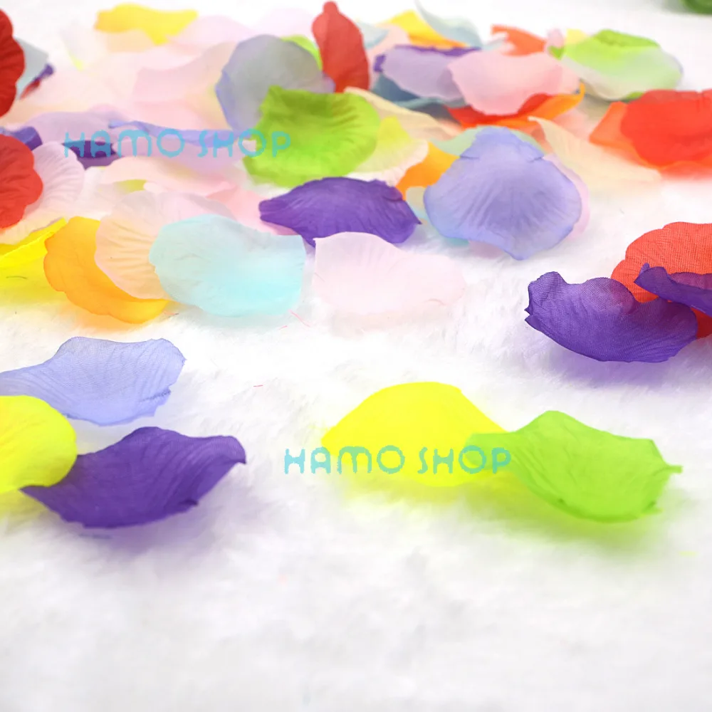 200 шт. различные цвета шелковые розы цветочные лепестки для свадьбы Вечерние