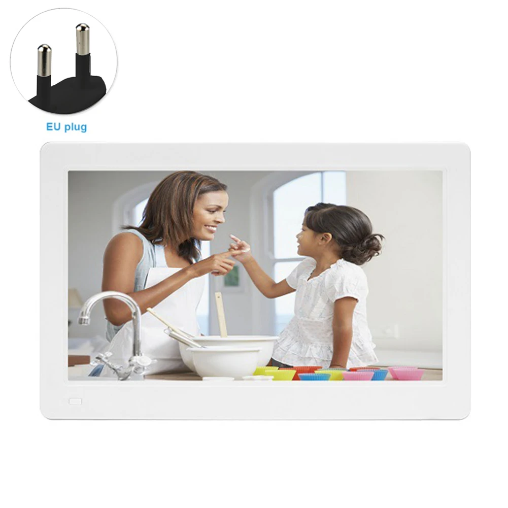 Часы 11,6 дюйма Фоторамка Студия 1920x1080 Видеоплеер Крепление на стену Высокое разрешение Дистанционное управление Цифровой MP3.