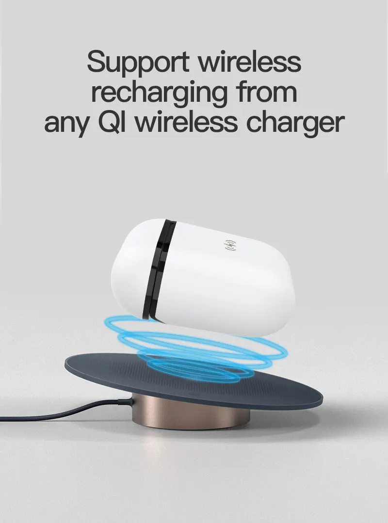 Phoneyesong для Airpods чехол Qi Беспроводное зарядное устройство Apple airpods Беспроводные