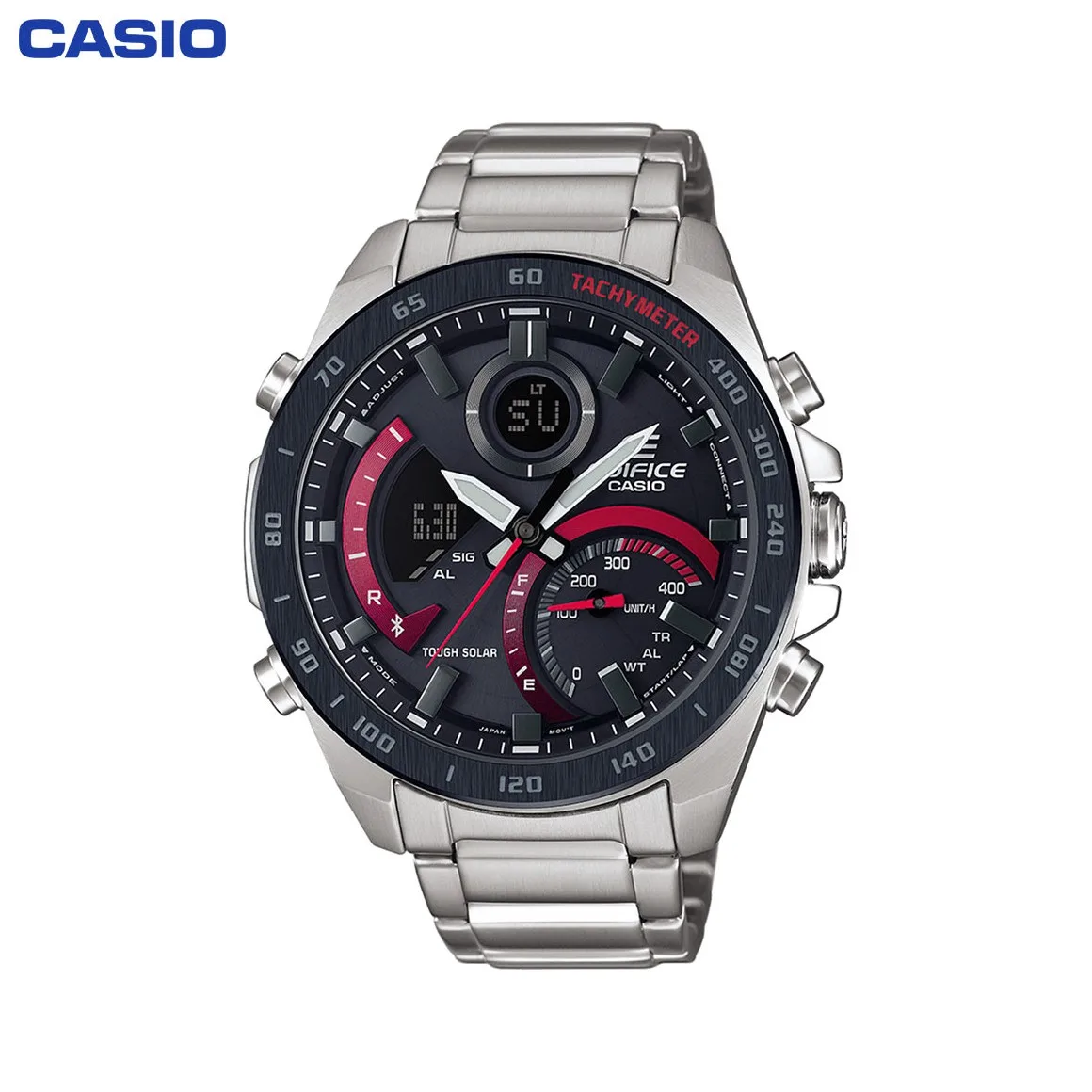 Наручные часы Casio ECB-900DB-1AER мужские с кварцевым хронографом на браслете |